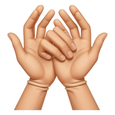 two hands gesturing a strangling an invisible subject sticker