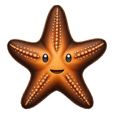 Starfish in leather wear sticker