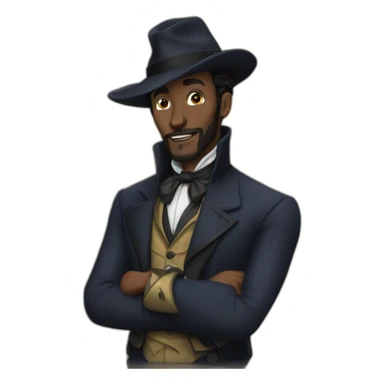 Black Arsene Lupin sticker