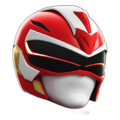 Red Mighty Morphin Power Ranger sticker