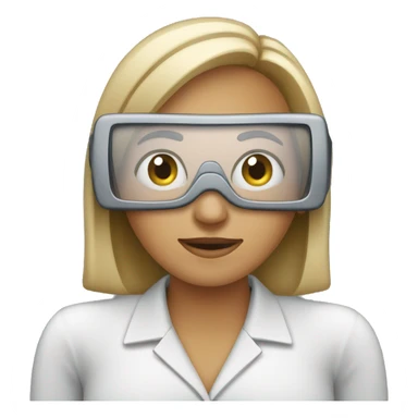 Women on computer at work sticker