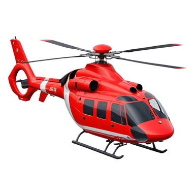 Rescue Helicopter - Airbus H145 (Model Year: 2021) (Iconic colour: Red with white) sticker