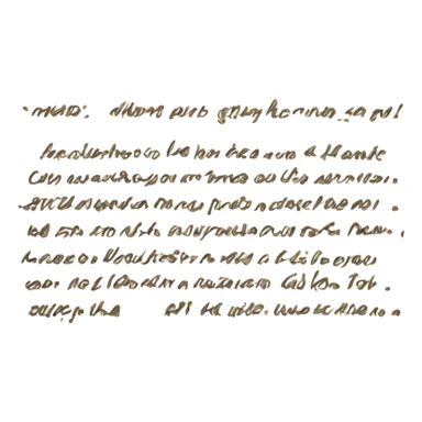 script written on a paper sticker