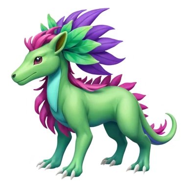 Suicune-Meganium-Virizion-fusion (full body) sticker