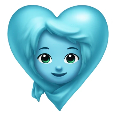 Baby blue heart with 929 sticker