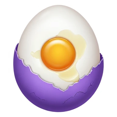 the egg in the violet circle sticker