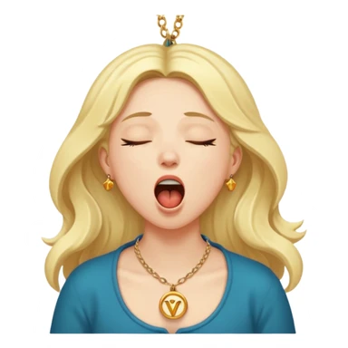 yawning zodiac virgo sticker