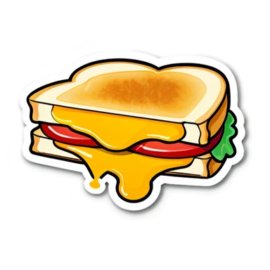 Grilled cheese sticker
