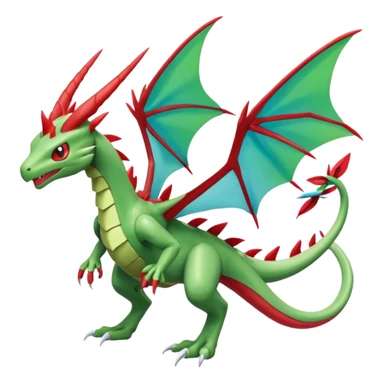 Scyther-Flygon-Salamence-Kyurem-fusion, full body sticker