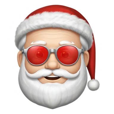 santa claus with shades sticker
