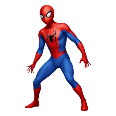 Spider-Man superhero in classic red and blue costume sticker