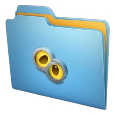 Folder with video-projective sticker