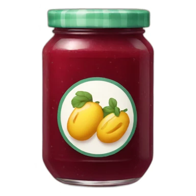 homemade jam sticker