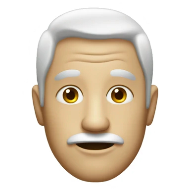 man with face fungus sticker