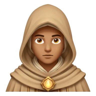 desert sand mage portrait, head and shoulders only, mystical hood, swirling sand aura, glowing eyes, fantasy vibe, 3D cartoon, mobile game icon style, clean background, no text, no watermark
 sticker