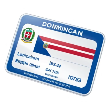 a dominican id sticker