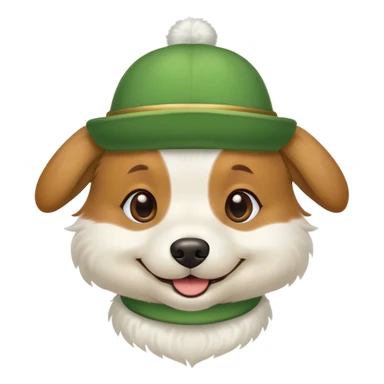 Dog dressed for st Patrick’s day sticker