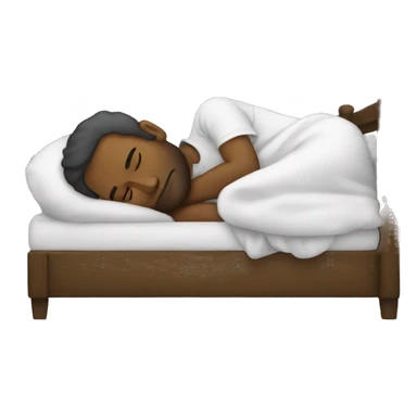 men sleeping sticker