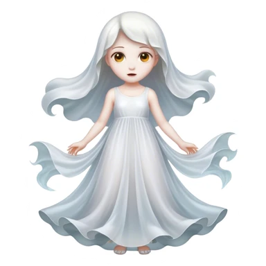 girl ghost sticker