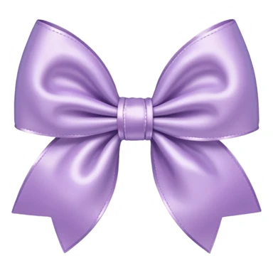 pastel lilac bow with shiny texture sticker