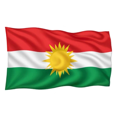 Kurdistan flag sticker