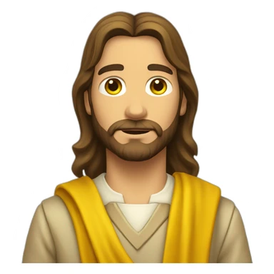 JESUS SCOUT CON PAÑUELO AMARILLO en el cuello sticker