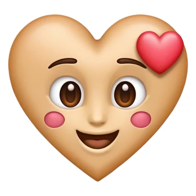 Emoji with heart eye that have the letter u sticker