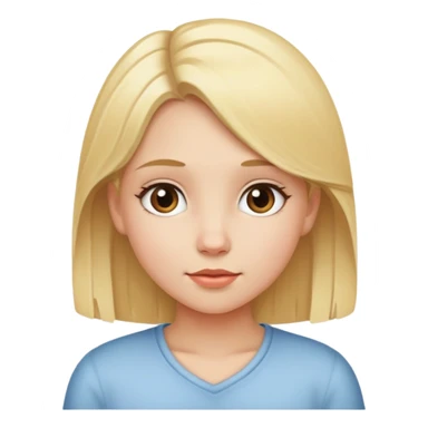 Girl named Ester with blonde hair sticker