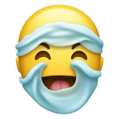 Smiley holding breath sticker