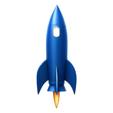 dark blue 
rocket sticker