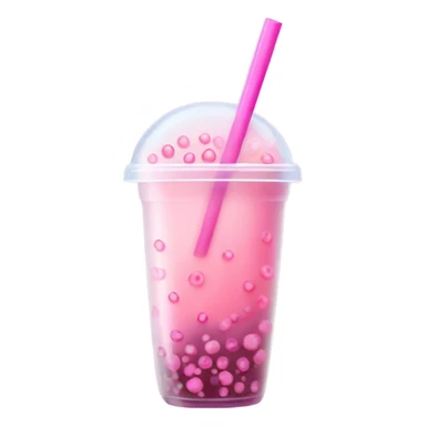 Pink boba  sticker