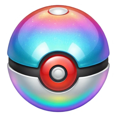 glitter pokebola sticker