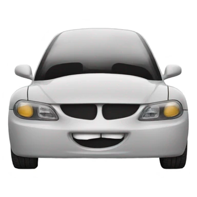 2 cars kissing sticker