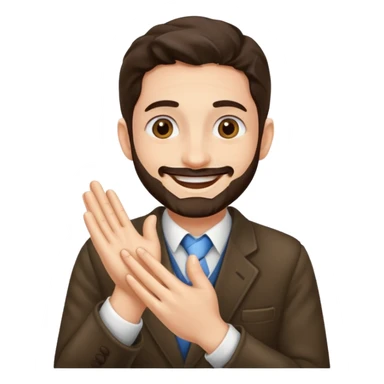 Jewish person rubbing there hands sticker