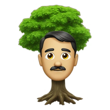 Hitler dans un arbre sticker