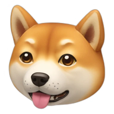 eating fat Shiba dogs sticker