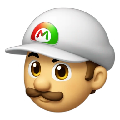 mario casquette sticker