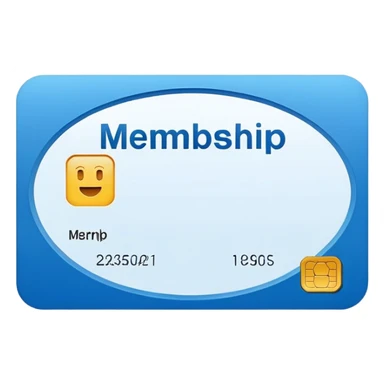 membership card  sticker