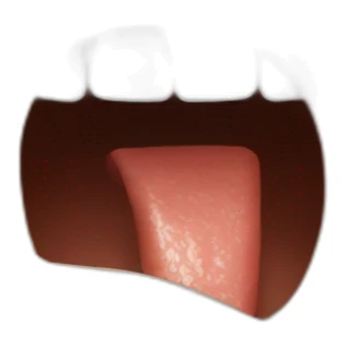 biting fingertip embarrassingly sticker