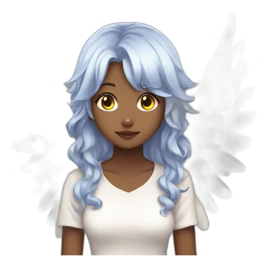 Angel anime girl sticker