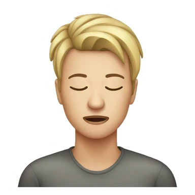 Migraine person sticker