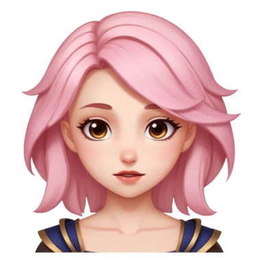 Lillia from league of legends,  embarrassed  sticker