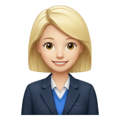 an ugly transphobic and anti-emo blonde and short teacher  sticker