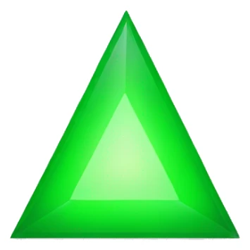 green triangle pointed down sticker