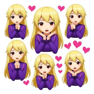 Make stikers about kisara in anime engage kiss sticker