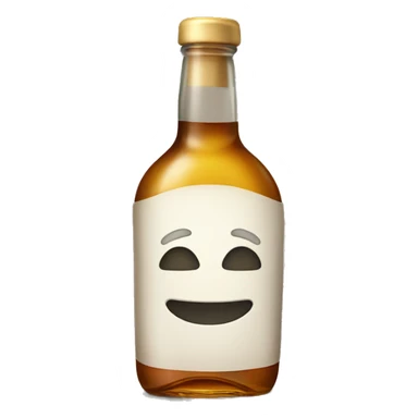 Bottle of alcohol with bow sticker