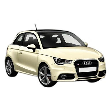 Cream Audi a1 s line 2011 sticker