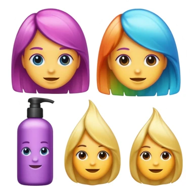 Crie produtos de cabelo sticker