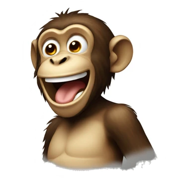 monkey laughing emoji sticker