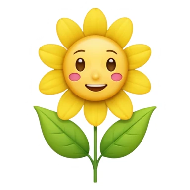crying emojy offering flower sticker